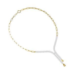 18K Vermeil 4.12 Ct. Tw. Lab-Grown Diamond Drop Necklace